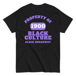 Men's classic tee Property-Of-Black-Culture-Alfa-Black(1970)-Excellence-in-Purple-Letters