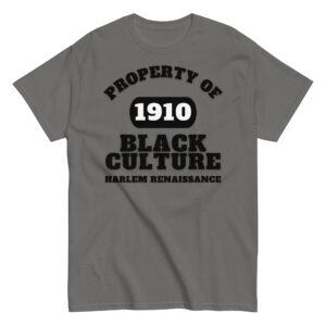 Men's classic tee Property-Of-Black-Culture-Alfa-Black(1910)Harlem-Renaissance In Black Letters