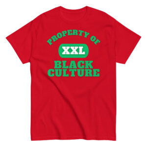 Men's classic tee Property-Of-Black-Culture-Alfa-in-Green-Letters