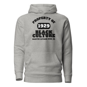 Unisex Hoodie Property-Of-Black-Culture-Alfa-(1925)-Malcom-X-in-White-Letters